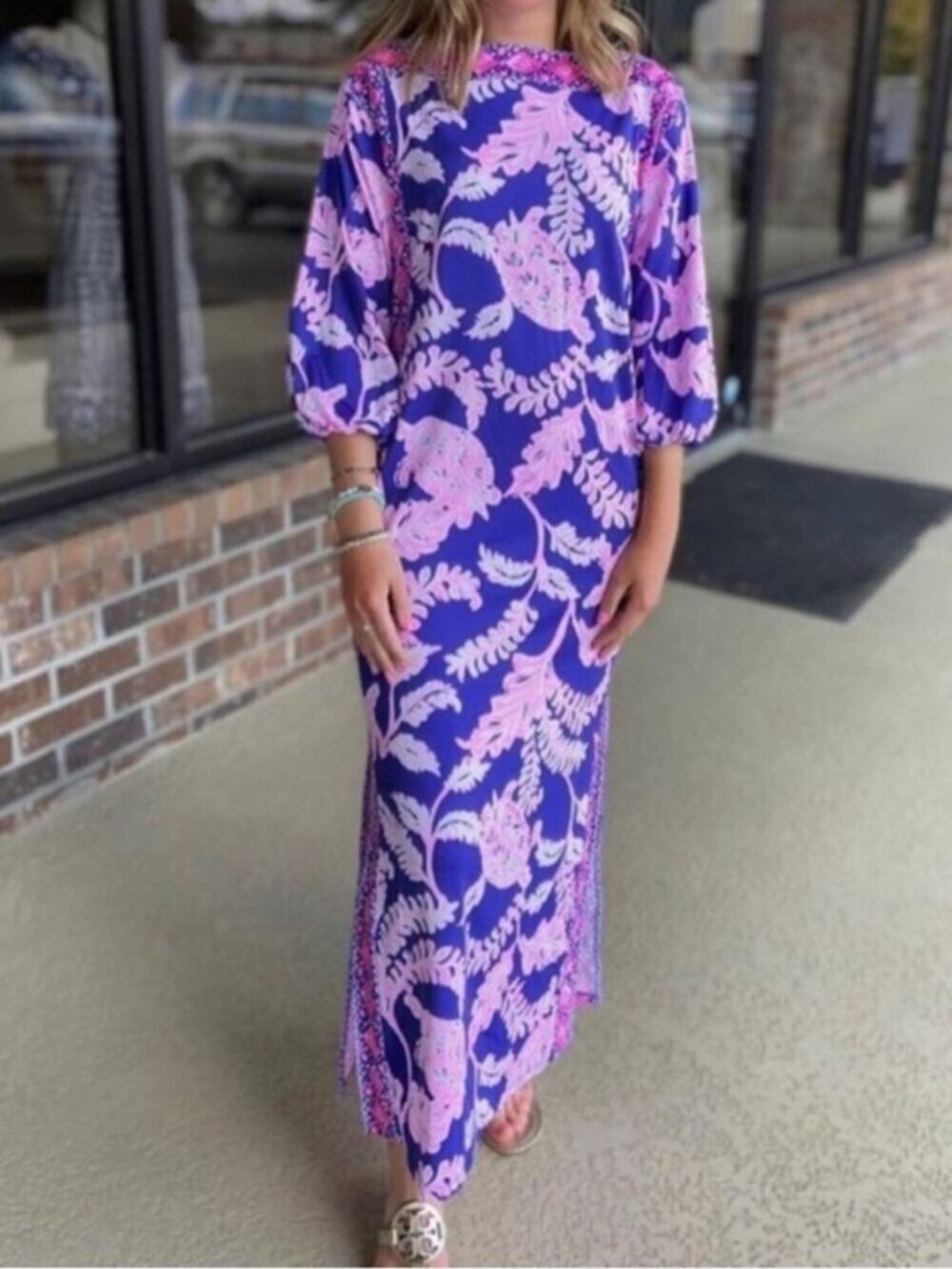 Lilly Pulitzer Maxi Dress 10 Tropical Long Turtle Medium Cruise Large Vacation